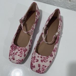 NWT ASOS Design Mary Jane Floral Flats size 11